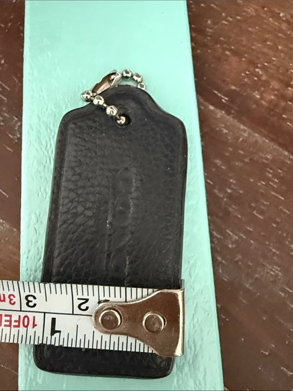 Coach Black Pebbled Leathe replacement hangTag